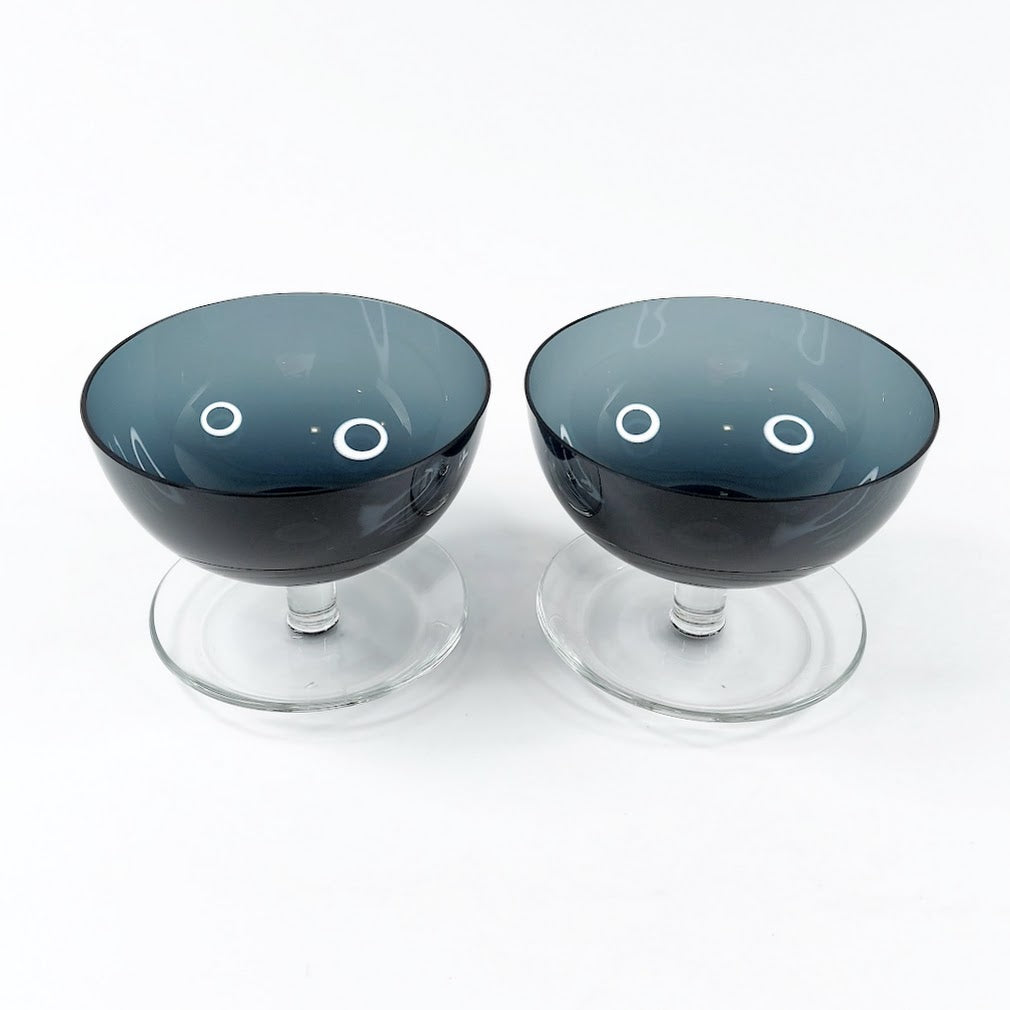 Nuutajärvi siniharmaa jälkiruokamalja 1344 2 kpl