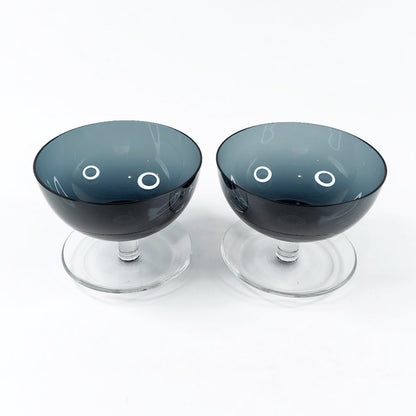 Nuutajärvi siniharmaa jälkiruokamalja 1344 2 kpl