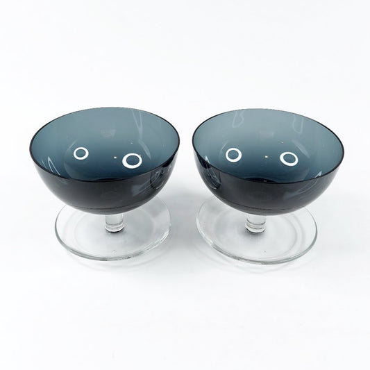 Nuutajärvi siniharmaa jälkiruokamalja 1344 2 kpl