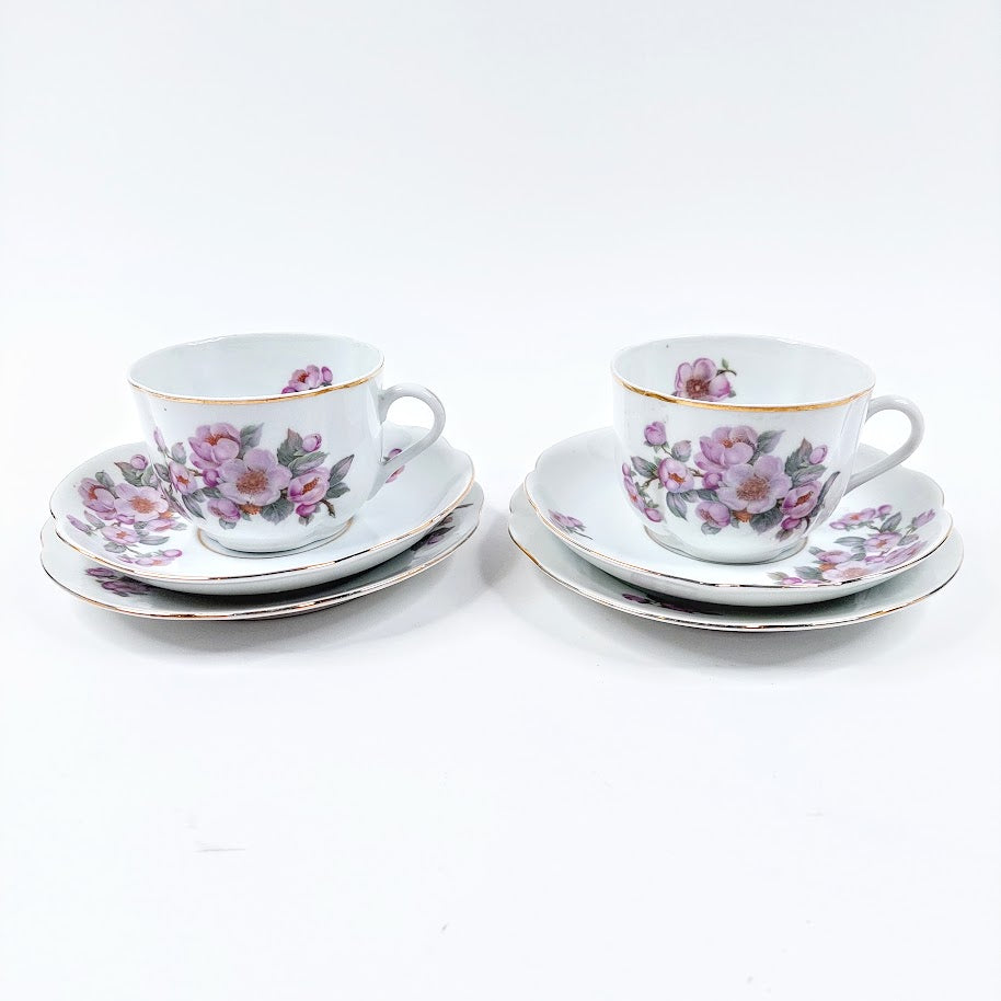 Arabia Omenankukka teekuppisetti 6-osaa