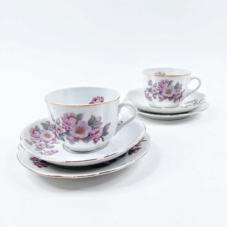 Arabia Omenankukka teekuppisetti 6-osaa