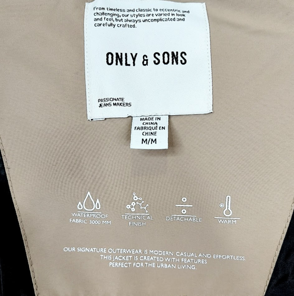 Only & Sons Onscarl toppatakki koko M