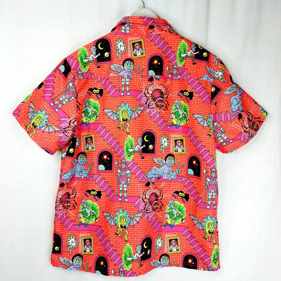 Opposuits Rick & Morty lyhythihainen kauluspaita koko L