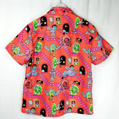 Opposuits Rick & Morty lyhythihainen kauluspaita koko L