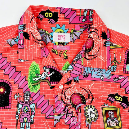 Opposuits Rick & Morty lyhythihainen kauluspaita koko L