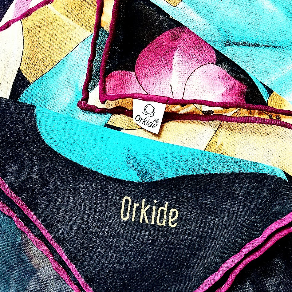 Orkide huivi 96x96 cm