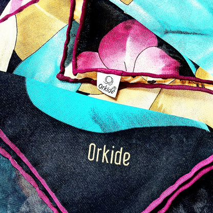 Orkide huivi 96x96 cm