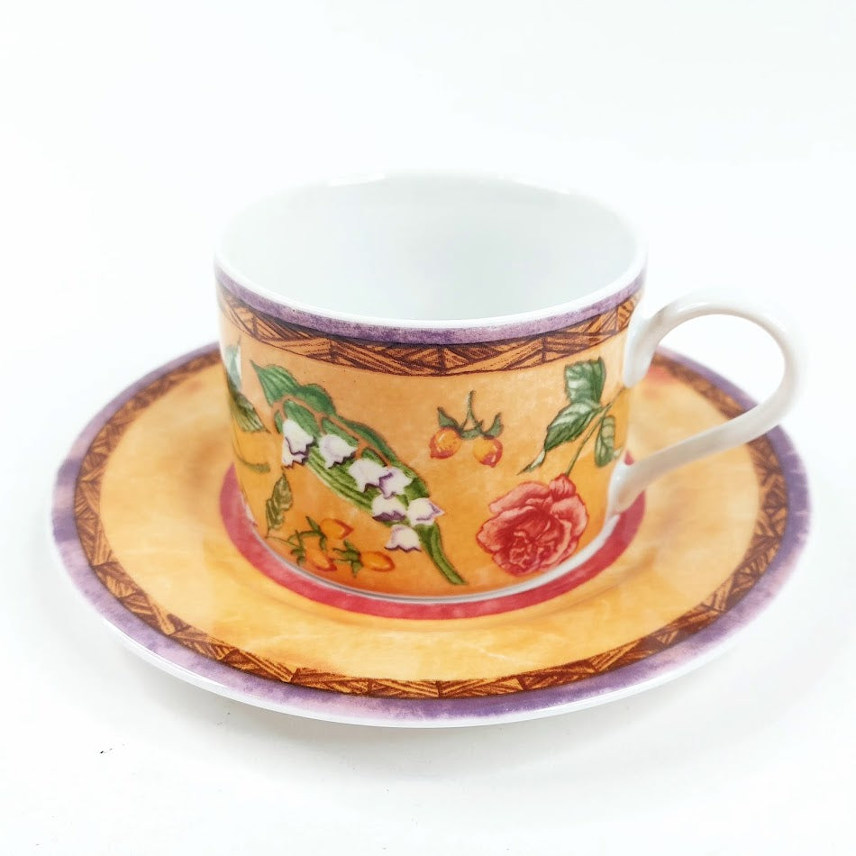 PTS International Tuscany Rose kahvikuppisetti 8 osaa