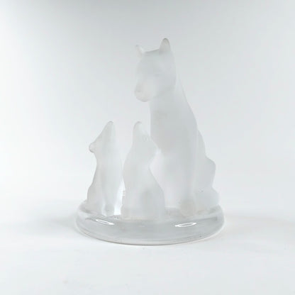 PartyLite tuikkualusta susi ja pennut
