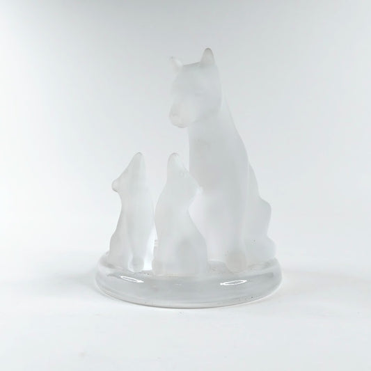 PartyLite tuikkualusta susi ja pennut