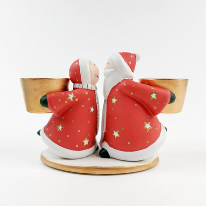 PartyLite Joulupukki ja muori kynttelikkö