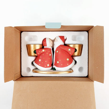 PartyLite Joulupukki ja muori kynttelikkö