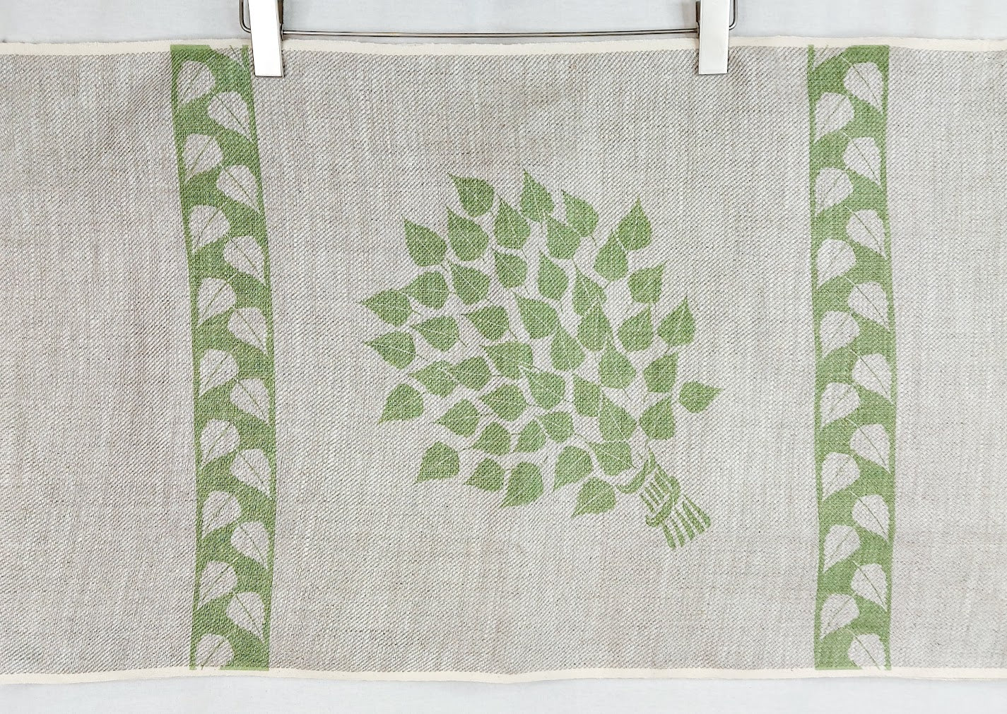 Pellavainen laudeliina Koivuvihta 45x148 cm