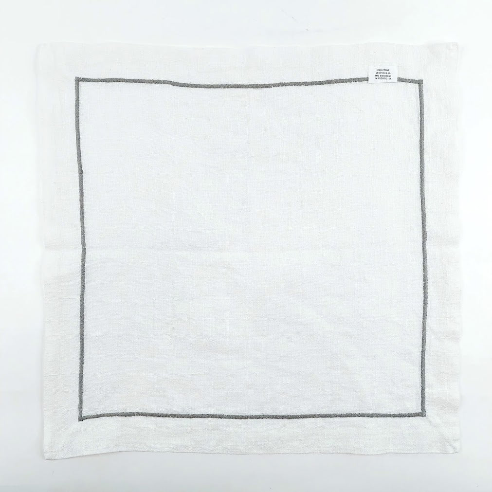 Pellavaiset pöytätabletit / lautasliinat 42x42 cm 6 kpl