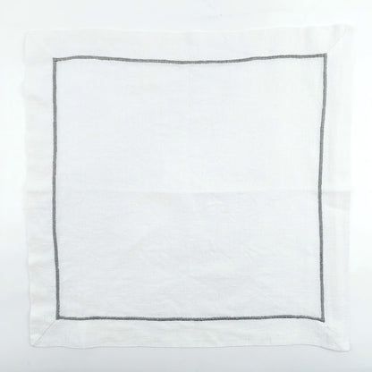 Pellavaiset pöytätabletit / lautasliinat 42x42 cm 6 kpl