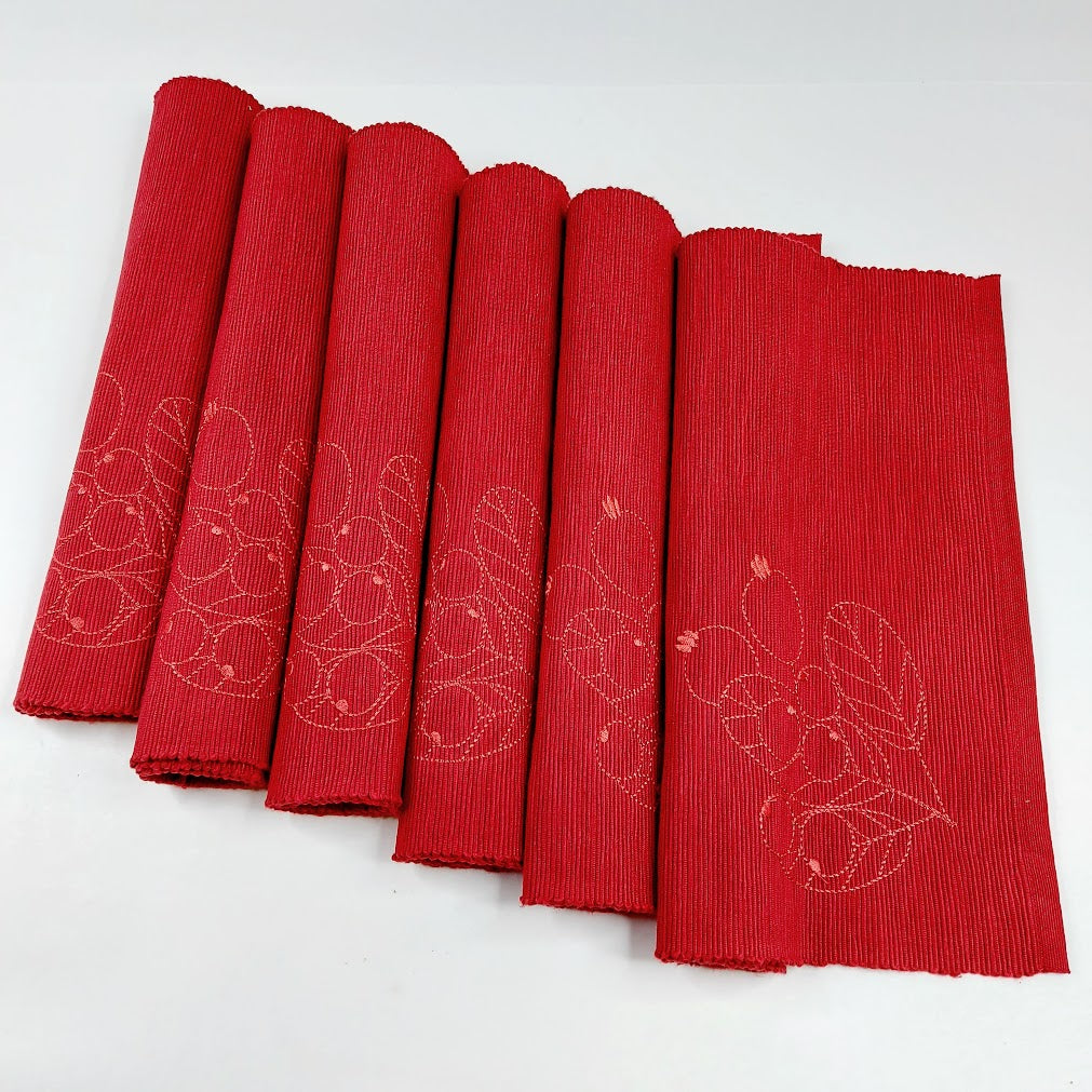 Pentik Ruusunmarja pöytätabletti 36x45 cm 6 kpl