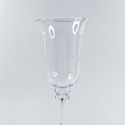 Korkea lasimaljakko / kynttilälyhty