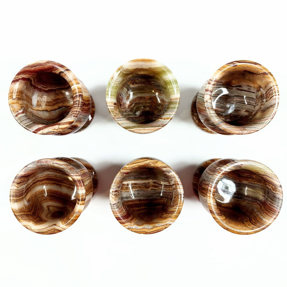 Pikarisetti onyksimarmori 6 osaa