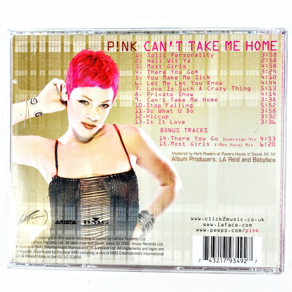 Pink: Can't take me home CD