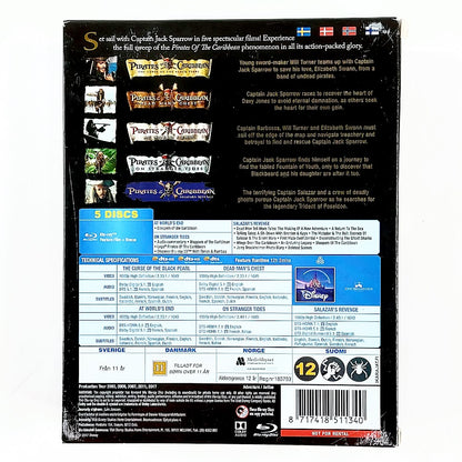 Pirates of the Caribbean 1-5 Blu-ray