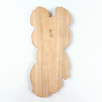 Puinen Miska-karhu seinäkoriste