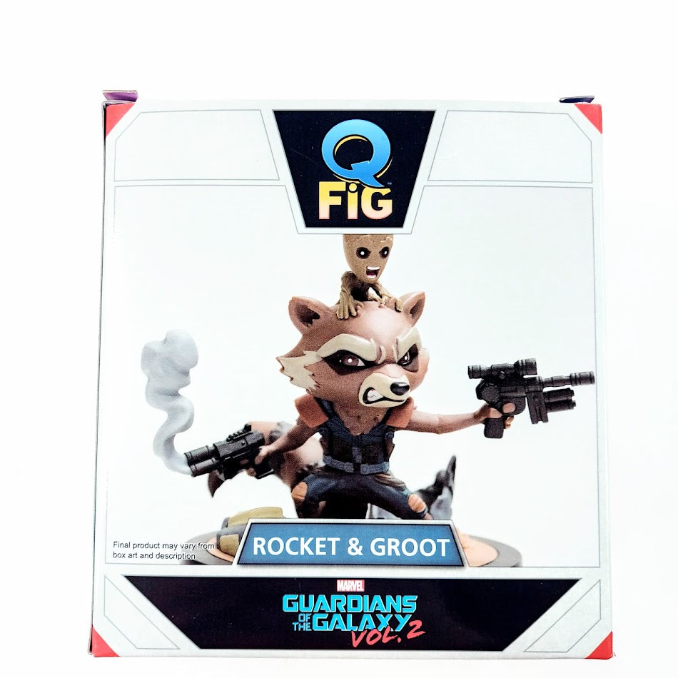 Quantum Mechanix Marvel figuuri Rocket and Groot