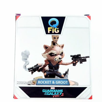 Quantum Mechanix Marvel figuuri Rocket and Groot