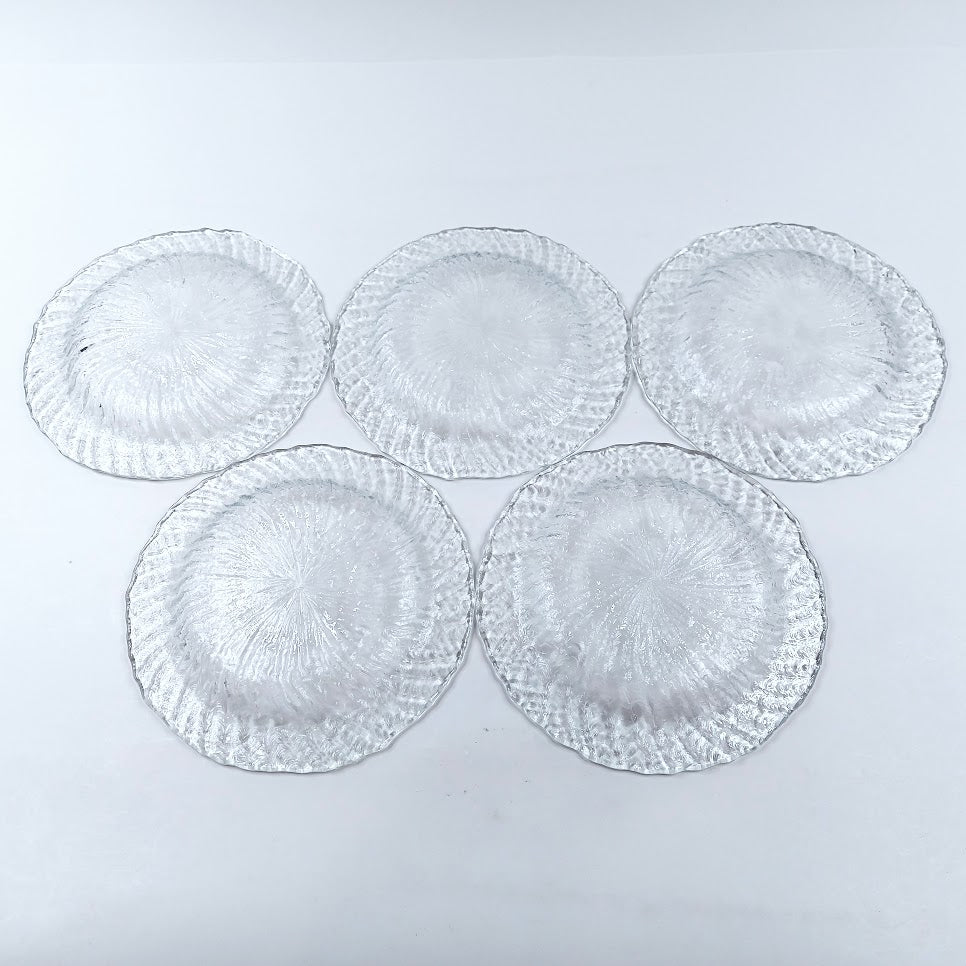 Riihimäen Lasi Tupru lautanen 18 cm 5 kpl