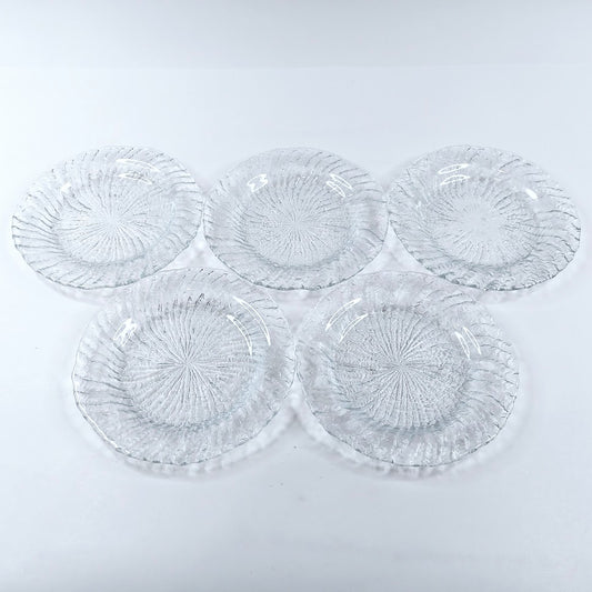 Riihimäen Lasi Tupru lautanen 18 cm 5 kpl