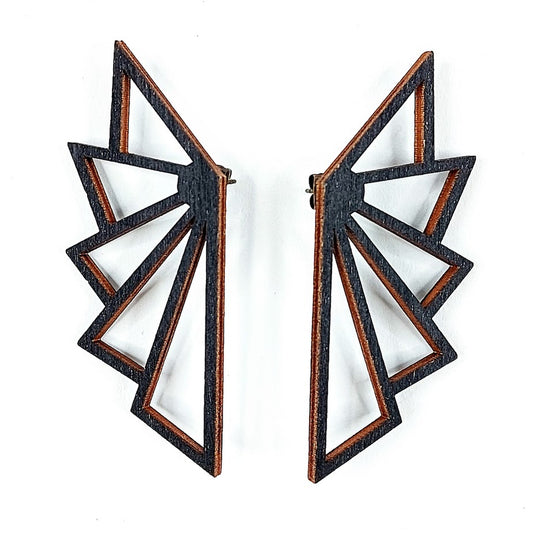 Pilke Design puukorvakorut