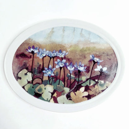 Rörstrand Blåsippa keraaminen seinätaulu