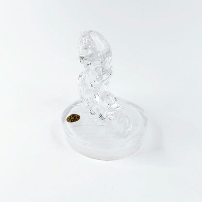 Royal Crystal Rock kissa ja pennut kristallifiguuri