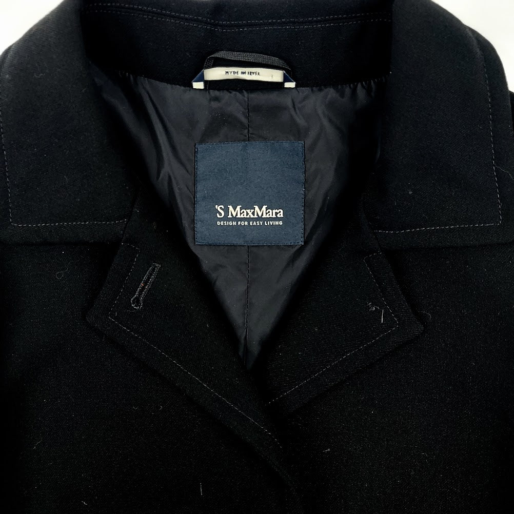 'S Max Mara lyhyt villakangastakki koko 36