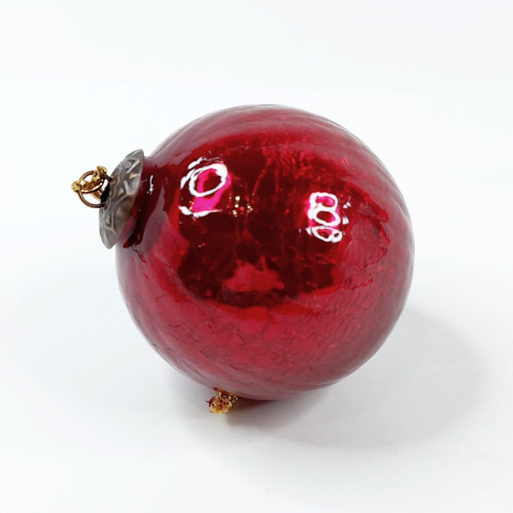 Särölasinen joulupallo 10 cm