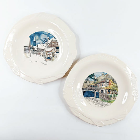 Sarreguemines Obernai Henri Loux lautaset 2 kpl