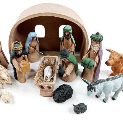 Keraaminen Jouluseimi pienoismalli