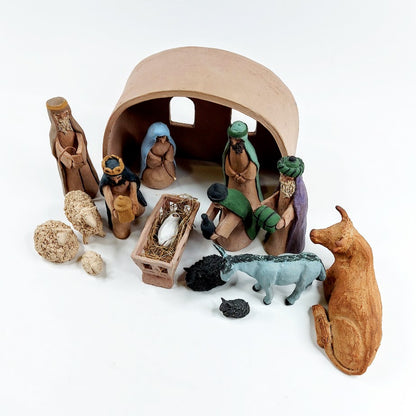 Keraaminen Jouluseimi pienoismalli