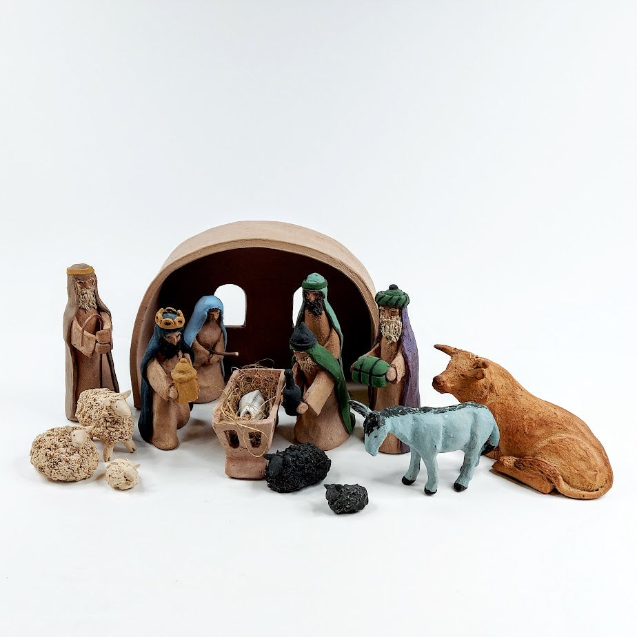 Keraaminen Jouluseimi pienoismalli