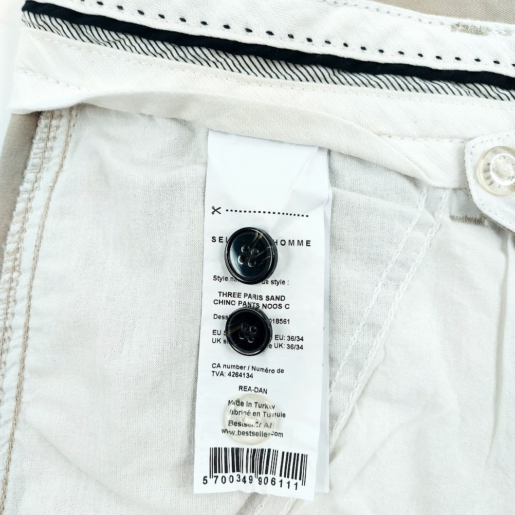 Selected Homme Jeans Three Paris chinohousut koko 36/34"