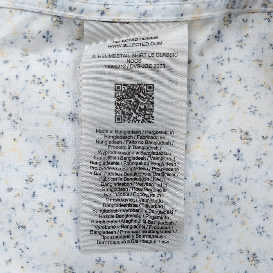 Selected Homme Slimdetail LS Classic Noos kauluspaita koko S
