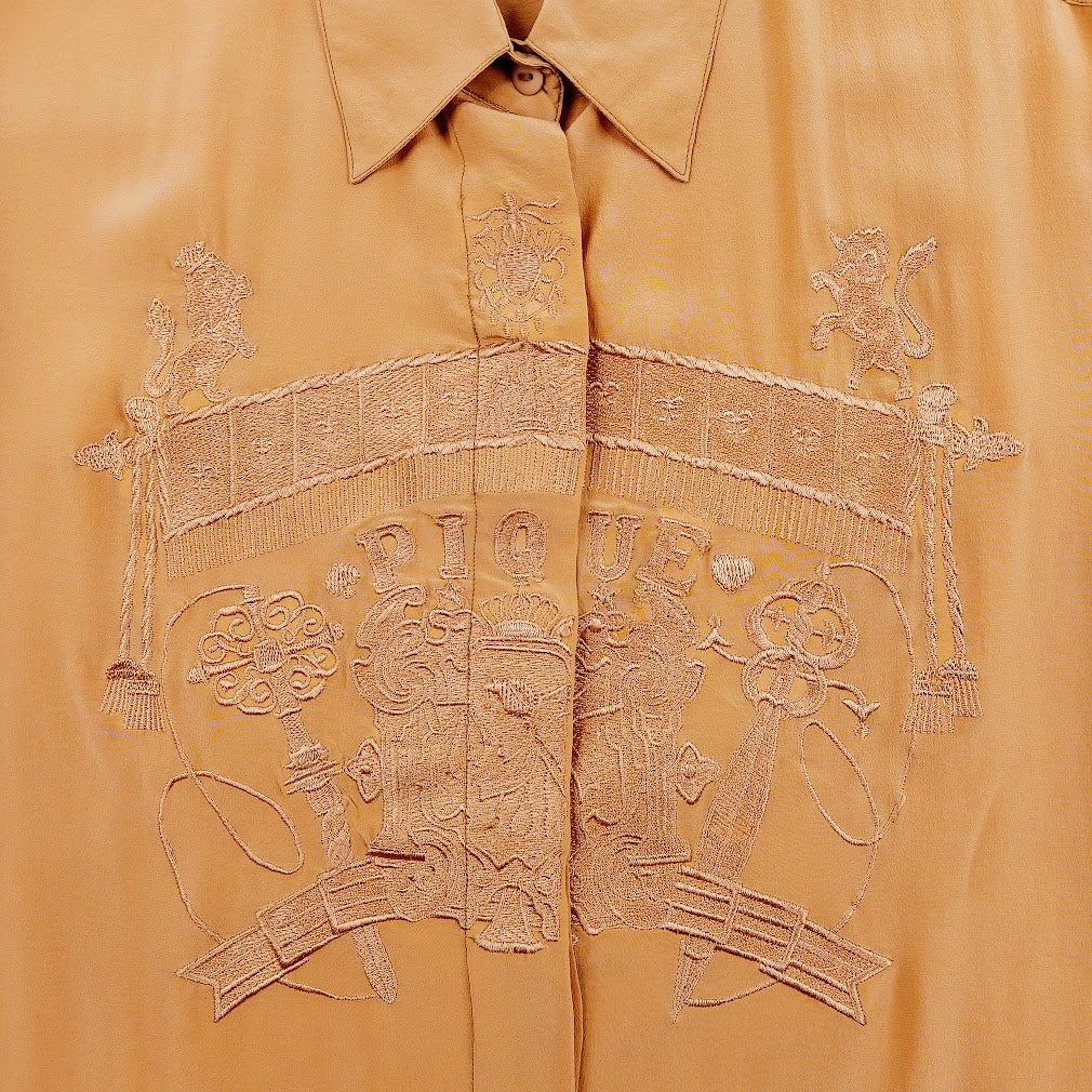 Shuang Tie silkkipaitapusero koko M