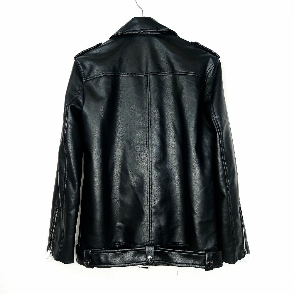 Stradivarius tekonahkainen biker-takki koko XS