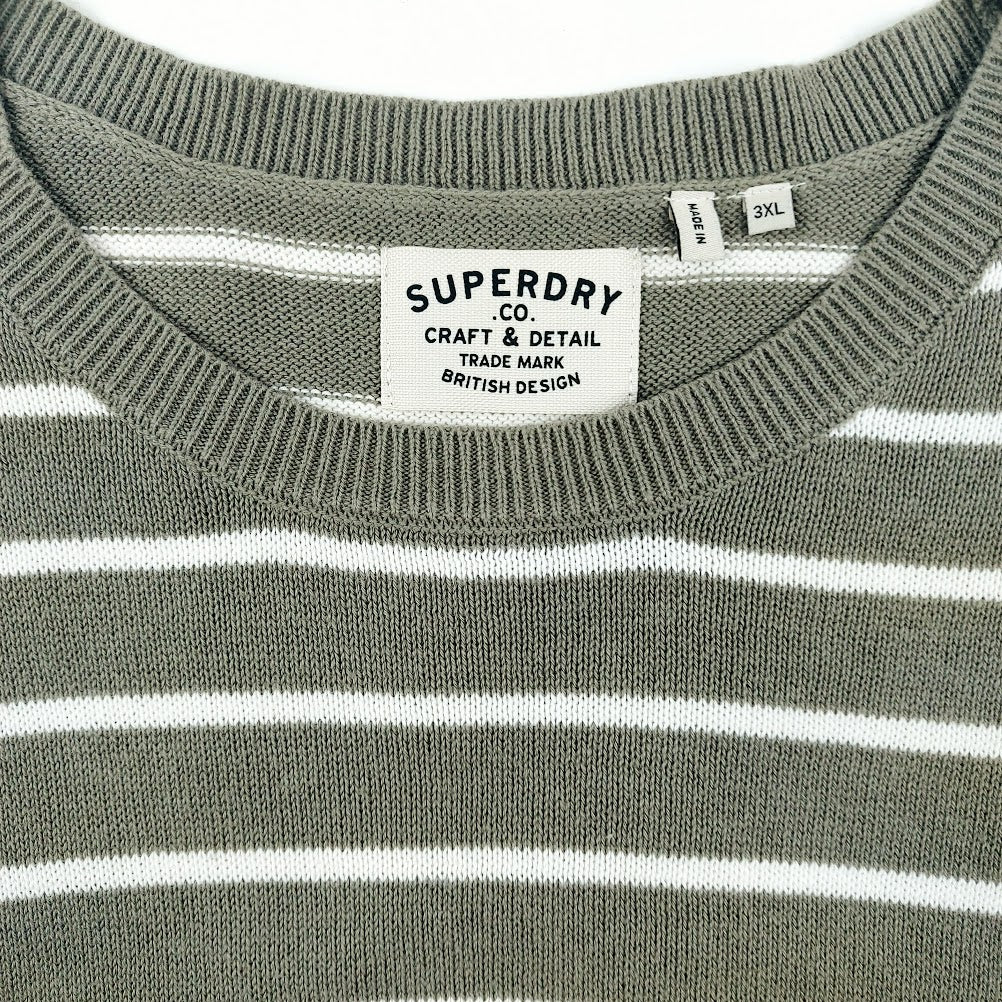 Superdry The Merchant Store - Breton puuvillaneulepusero koko XXXL