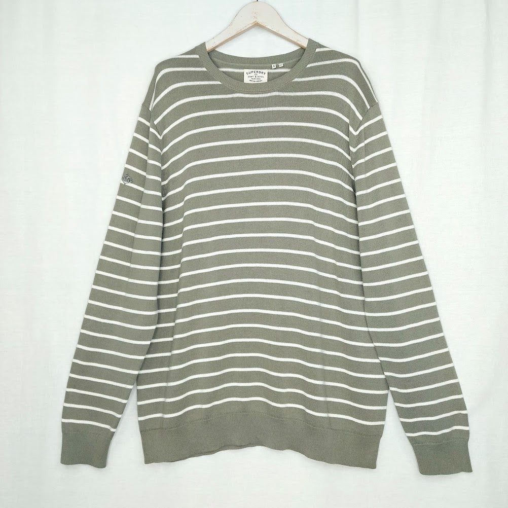 Superdry The Merchant Store - Breton puuvillaneulepusero koko XXXL