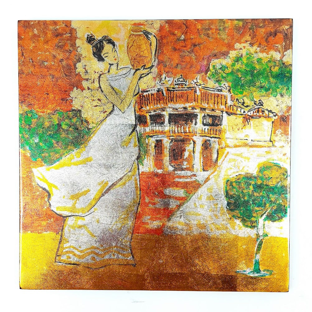 Tan My Design lakattu maalaus 25 x 25 cm