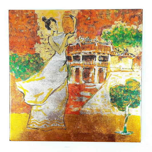 Tan My Design lakattu maalaus 25 x 25 cm