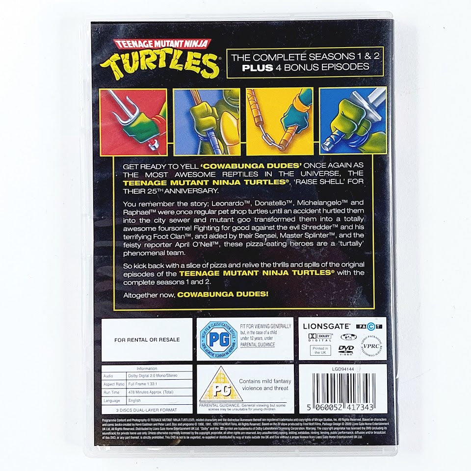 Teenage Mutant Ninja Turtles 25th anniversary collectors edition DVD 3 disc set