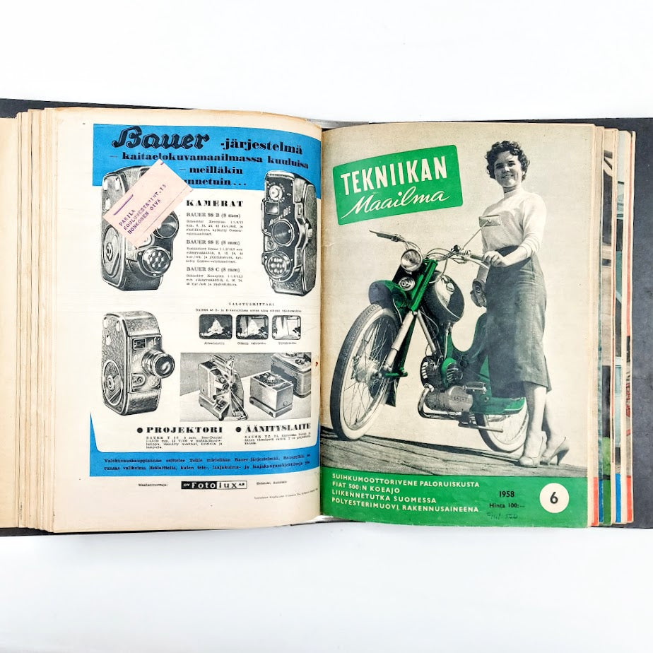 Tekniikan maailma lehtikansio 1958