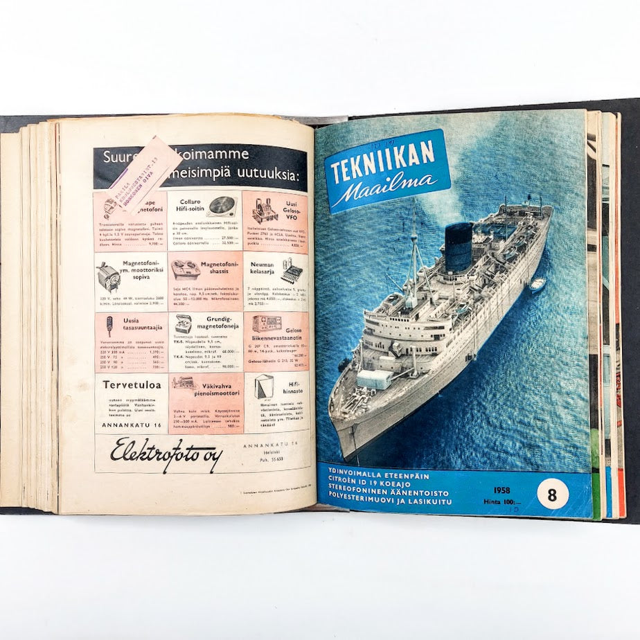 Tekniikan maailma lehtikansio 1958