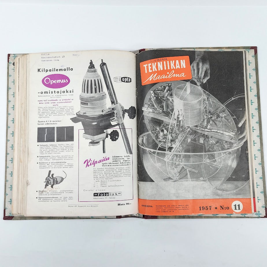 Tekniikan maailma lehtikansio 1957
